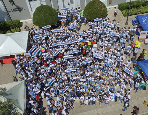 Large crowd during National Chemistry Week